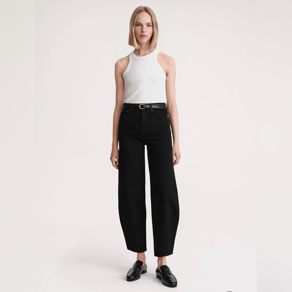 NWOT Toteme Barrel Leg Denim black jeans NEW